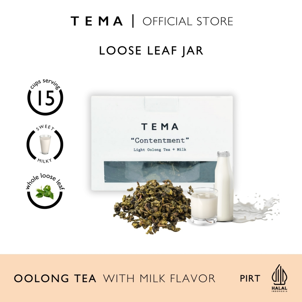 

Contentment - Oolong Milk Tea - TEMA Tea Jar - 15 Servings