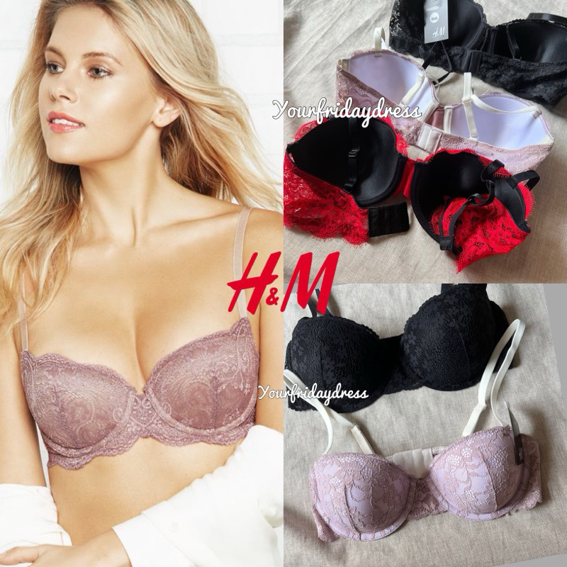 Wired Bra balconette with pads Straps Branded Import Original Sale Jastip Lace Bra beha bagus sisa e
