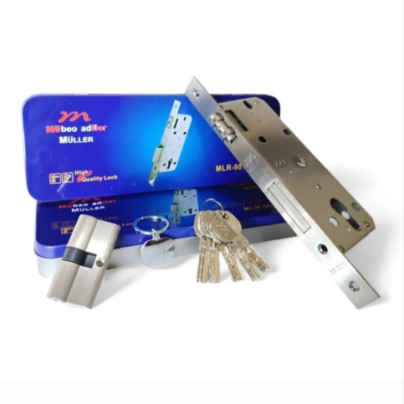 Bodi Pelor Kunci Pintu Kupu Tarung MULLER MLR 9018 SS Kemasan Kaleng