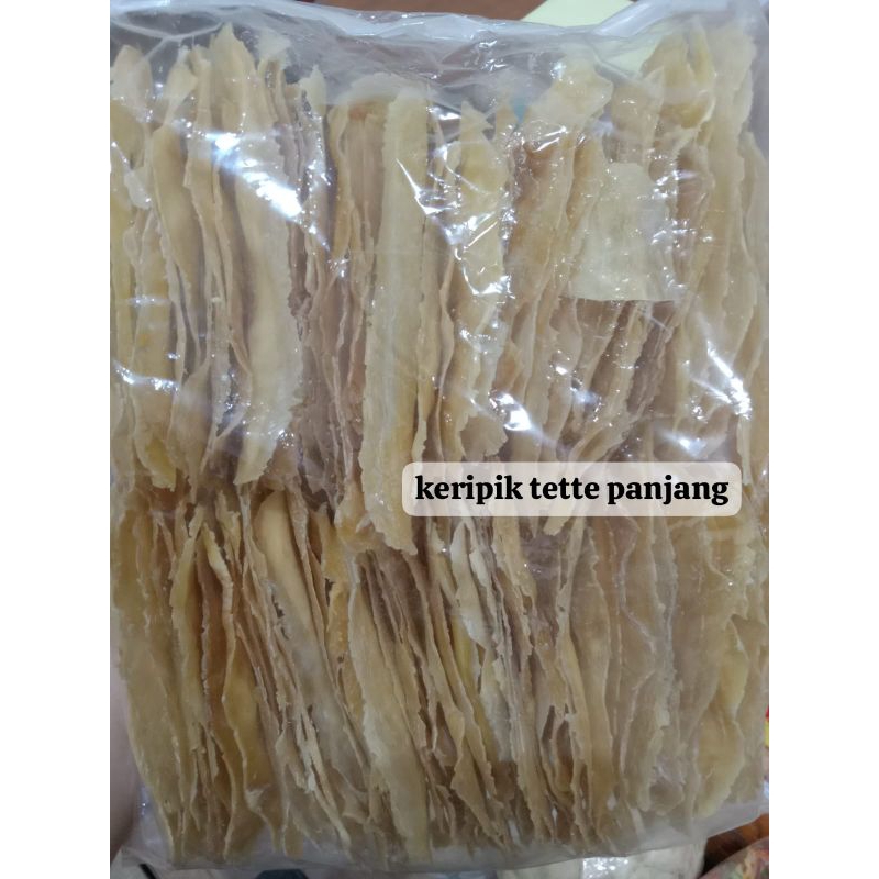 

• Keripik tette mentah lokal khas Madura 100 biji