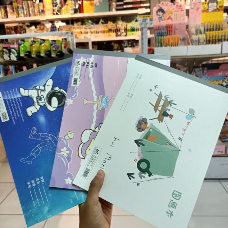 

V TEC BUKU GAMBAR A4 | BUKU GAMBAR DAN STIKER | DRWAING BOOK