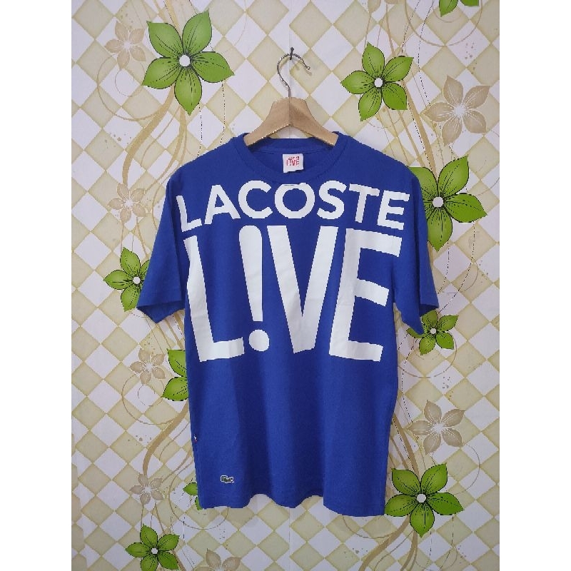 Kaos Lacoste Live Big Logo Original