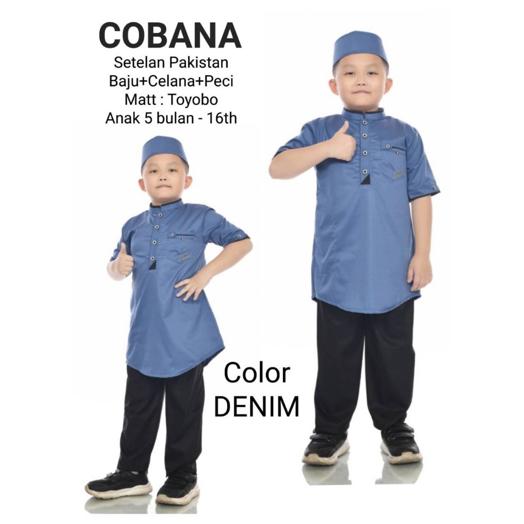 Terlaris..Setelan Baju Koko Anak Laki Laki Kurta Bahan Toyobo Usia 2-12 Tahun /Baju Koko Anak laki l