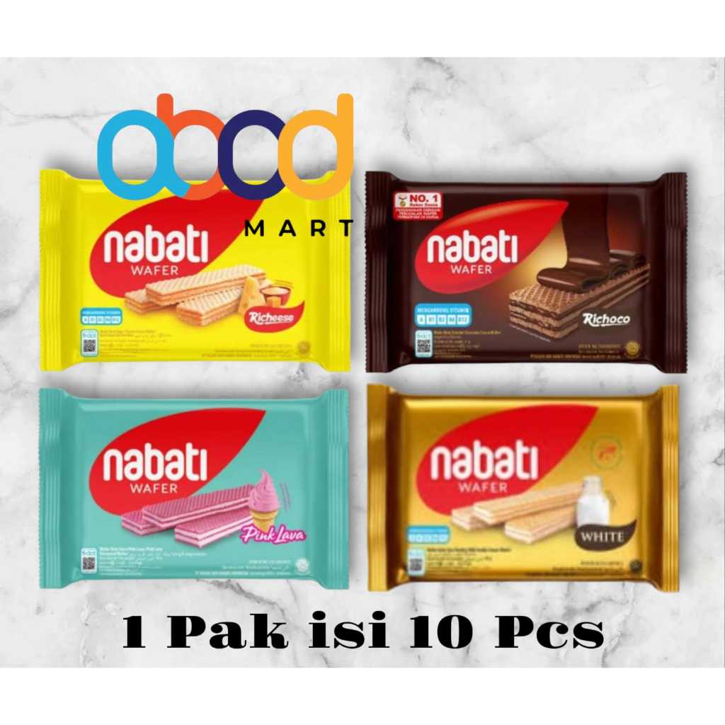 

Wafer Nabati 2000 39grm, Keju , Coklat , White , dan Pink