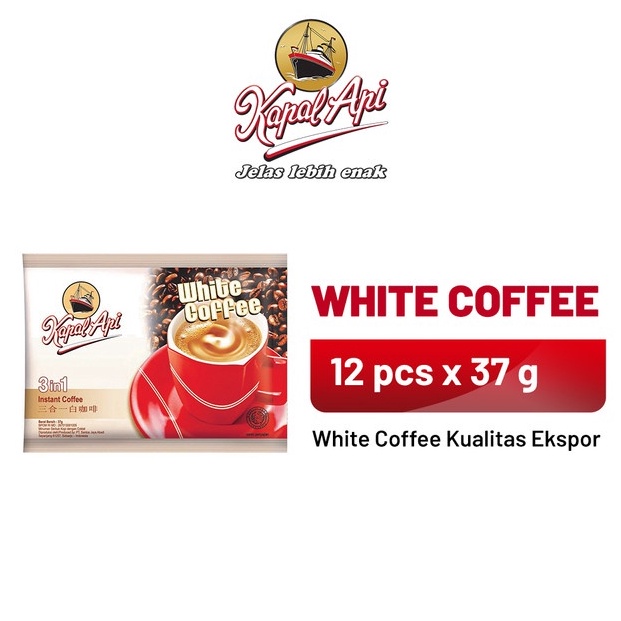 

VGF168 BEST SELLER Kapal Api White Coffee 1 Pack 12 x 37 gr