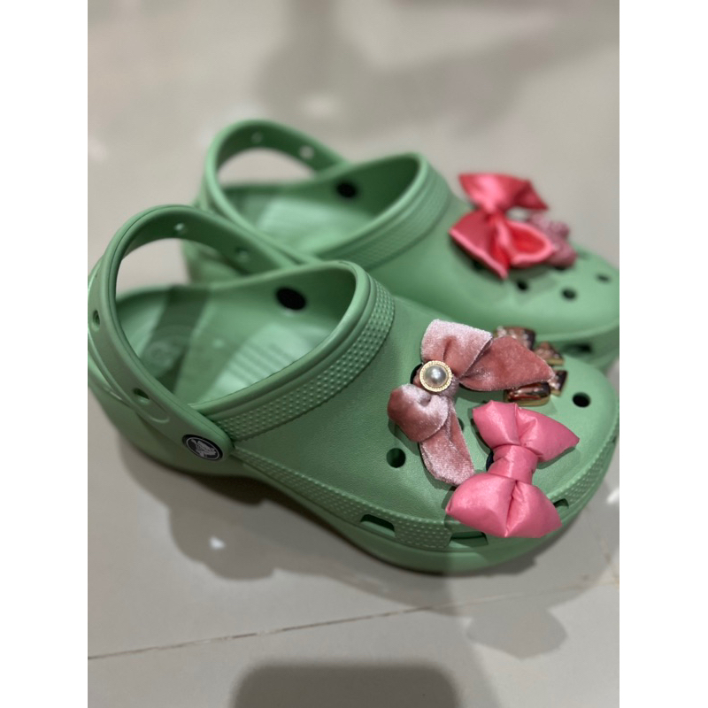 crocs classic flatform clog preloved original - tanpa jibbitz