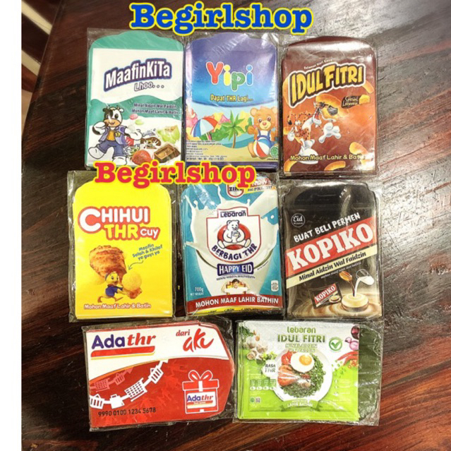 

AMPLOP LEBARAN LUCU MOTIF SNACK MEDIUM (isi 10pcs/1pack) - part 17