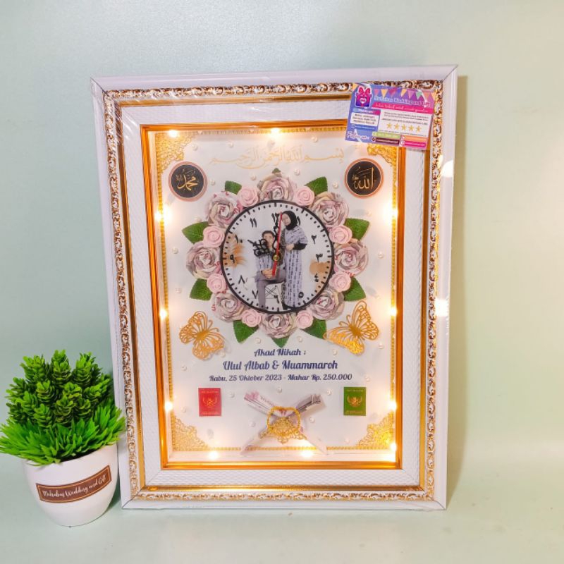 Mahar Pernikahan Jam Foto / Mahar Islami / Bingkai Mahar Pernikahan
