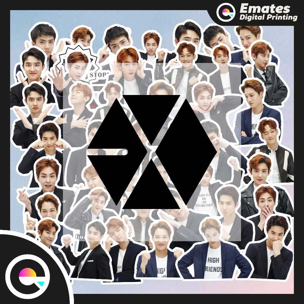 

[ISI 50 PCS] Stiker Sticker EXO Personal #2 | Stiker Aesthetic Sticker Lucu Kpop