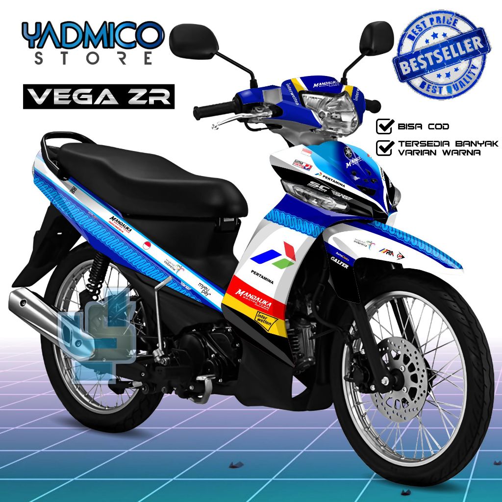 Decal Vega ZR Full Body - Stiker Motor Vega ZR Full Body - Decal Hologram Vega ZR Variasi - Striping
