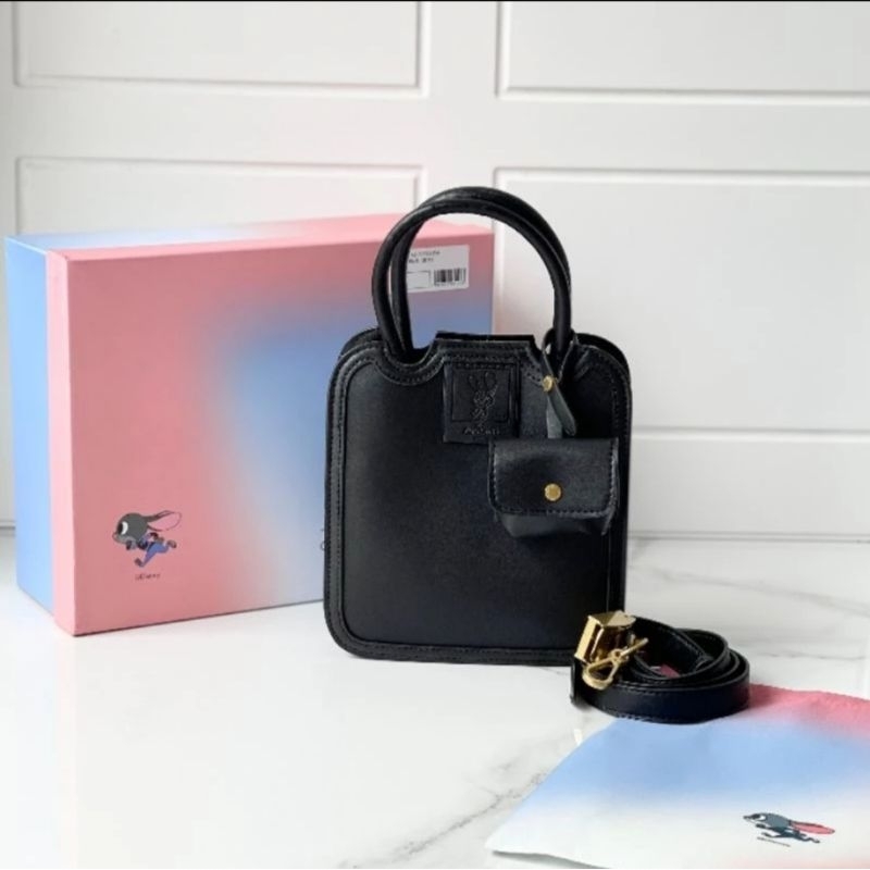 Preloved Charles & Keith CK Judy Hopps Disney Hand Bag Black