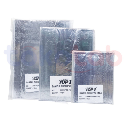 

POP 1 sampul plastik mika transparan bening kwarto boxy folio 10 lembar Plastik Mika Roll