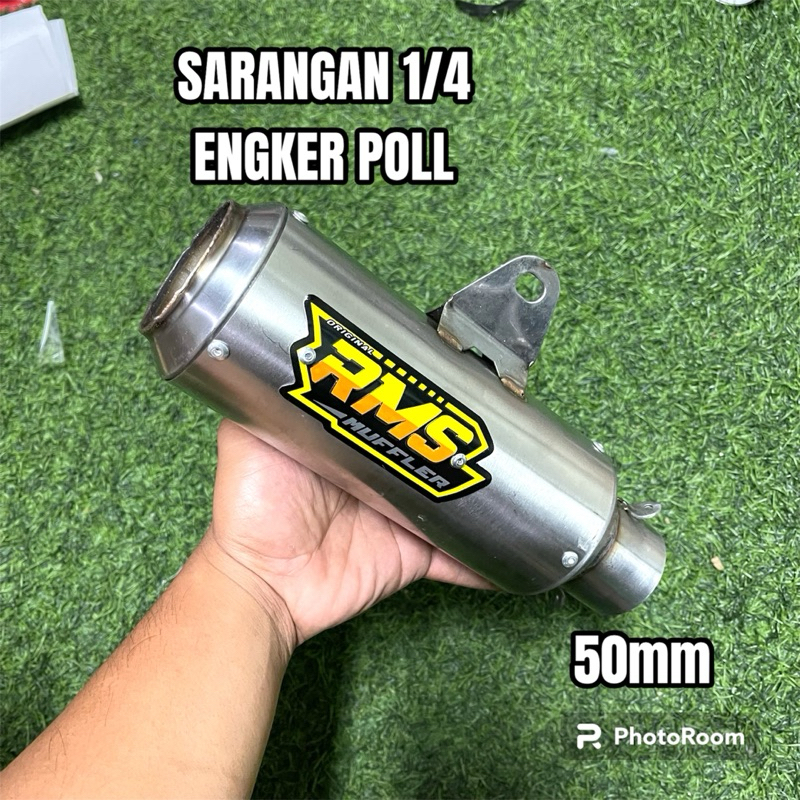 KNALPOT RMS MUFFLER GP1 SARANA SEPEREMPAT ORIGINAL SARINGAN TINGGAL PILIH