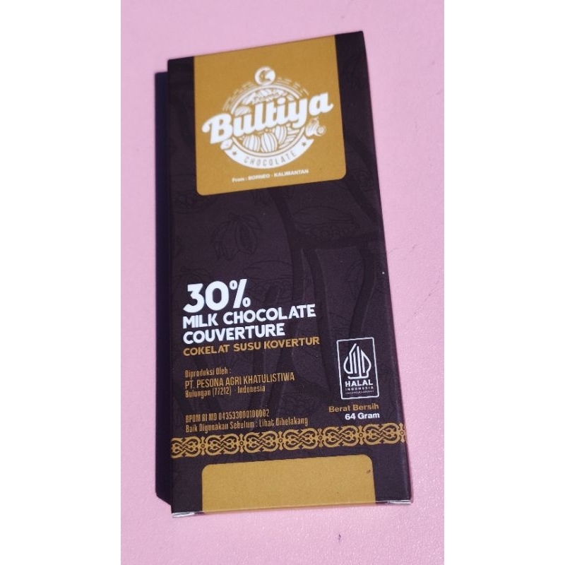 

Cokelat Premium Enak Kalimantan-Bultiya Chocolate 30% Milk Chocolate Couverture