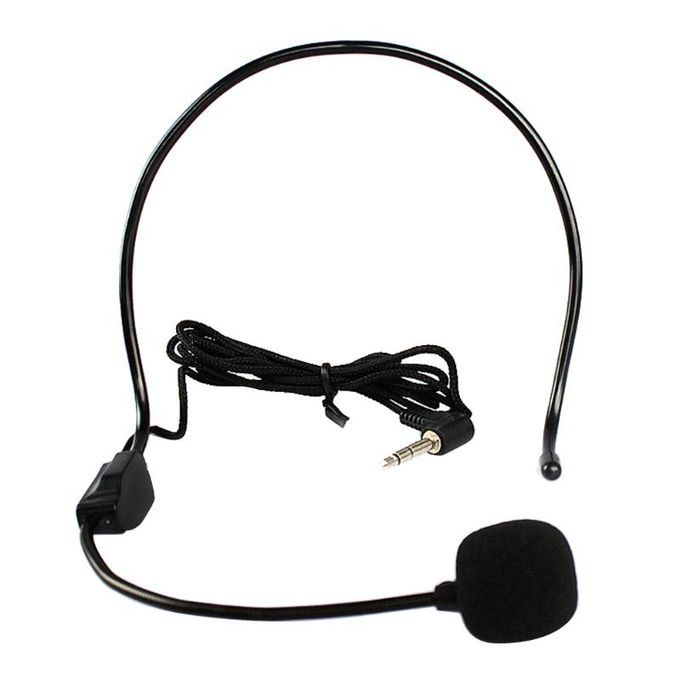 Mic Clip On/ Mikrofon / Microfon / Microphone Bando Clip On Head Kabel Jack 3.5mm