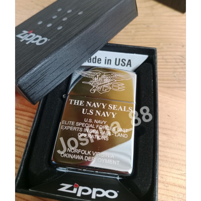 Zippo Korek Api US. Navy SEALS Norfolk Virginia