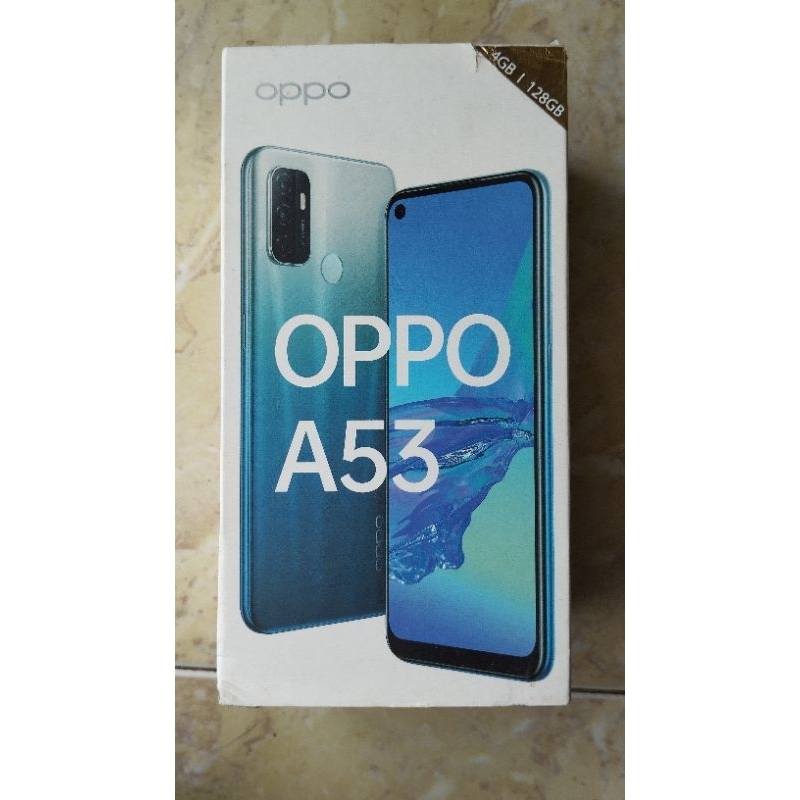 OPPO A53 4/128GB ELECTRIC BLACK FULLSET ORIGINAL 98% MULUS SECOND SEKEN
