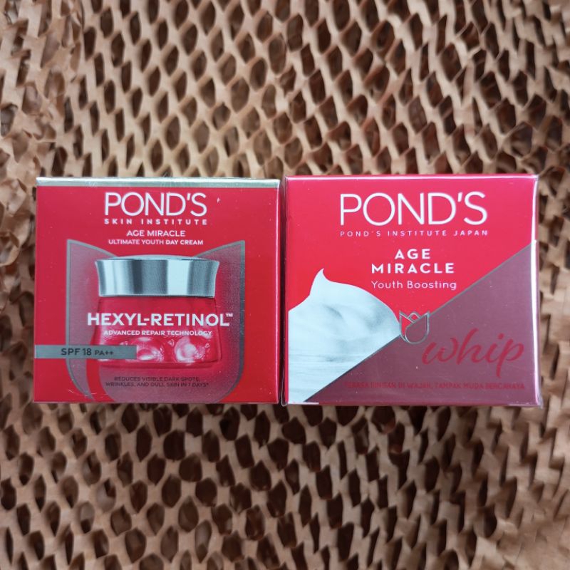 COD READY Ponds Pond's Age Miracle Day Cream SPF 18 PA++ 20G Ponds Age Miracle Day Cream Whip 20 G k