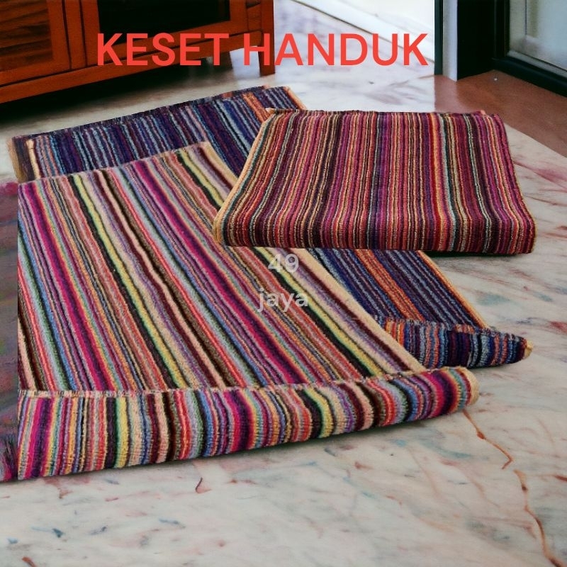 keset handuk motif salur | keset