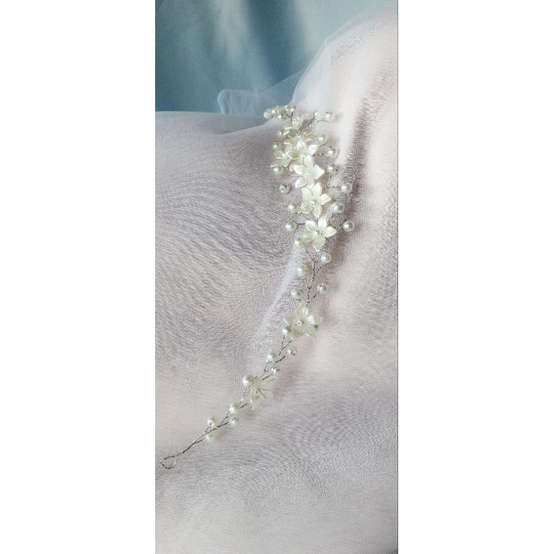 hiasan hijab headpies bunga Lily