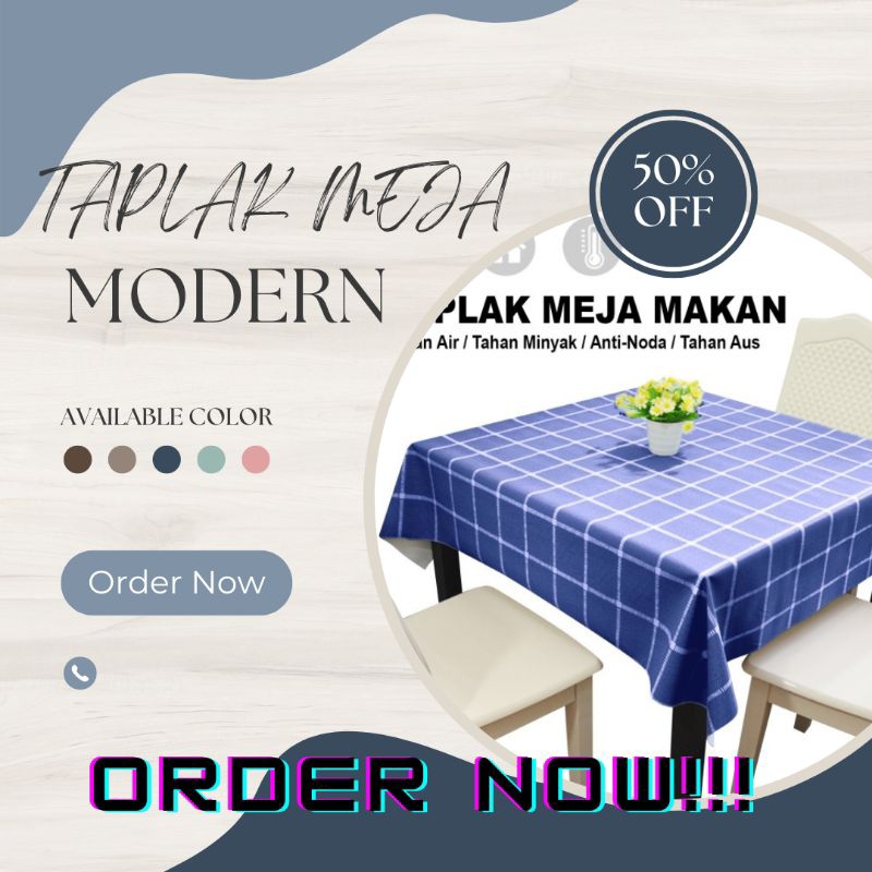 TAPLAK MEJA MODERN