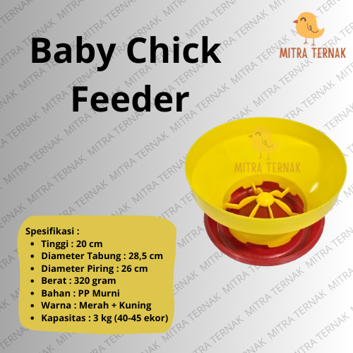 Baby Chick Feeder BCF/ Tempat Pakan Ayam / Nampan Ayam Anak DOC / Piring Tabung BCF Baby Chick / Tem