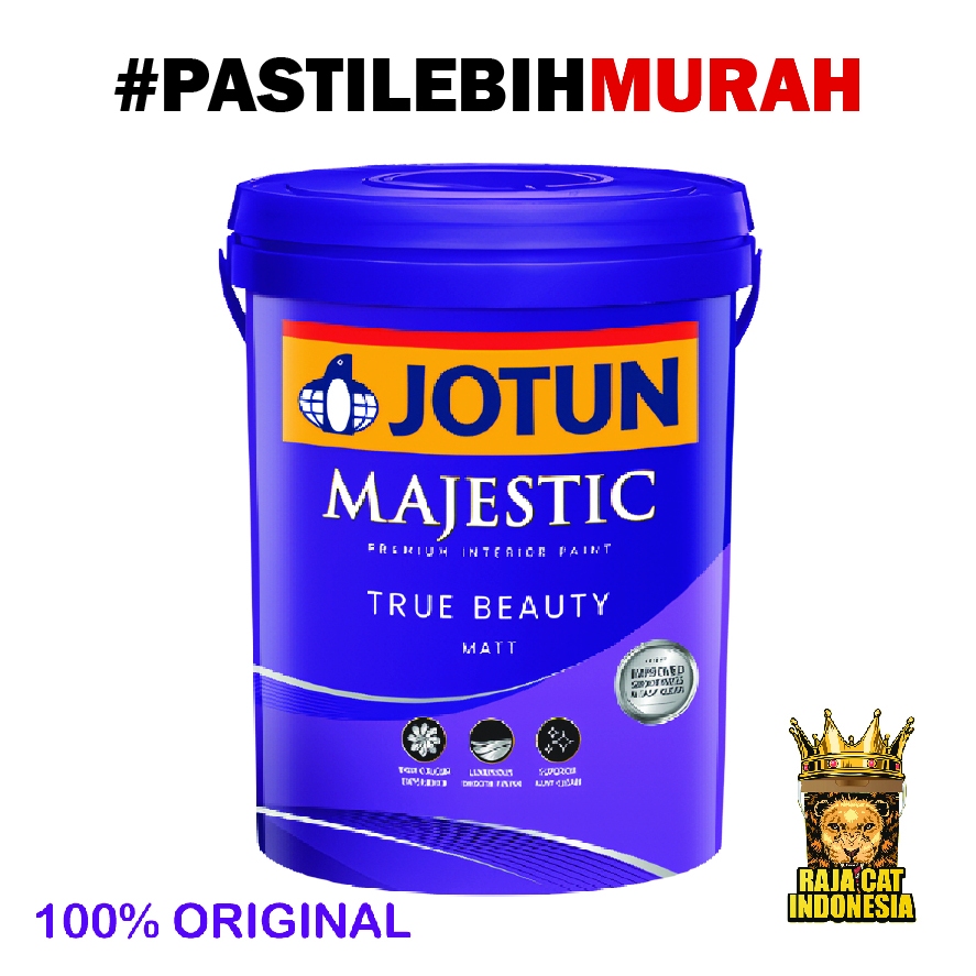 Cat Tembok Interior Jotun Majestic True Beauty Matt Putih Chi 20 Liter