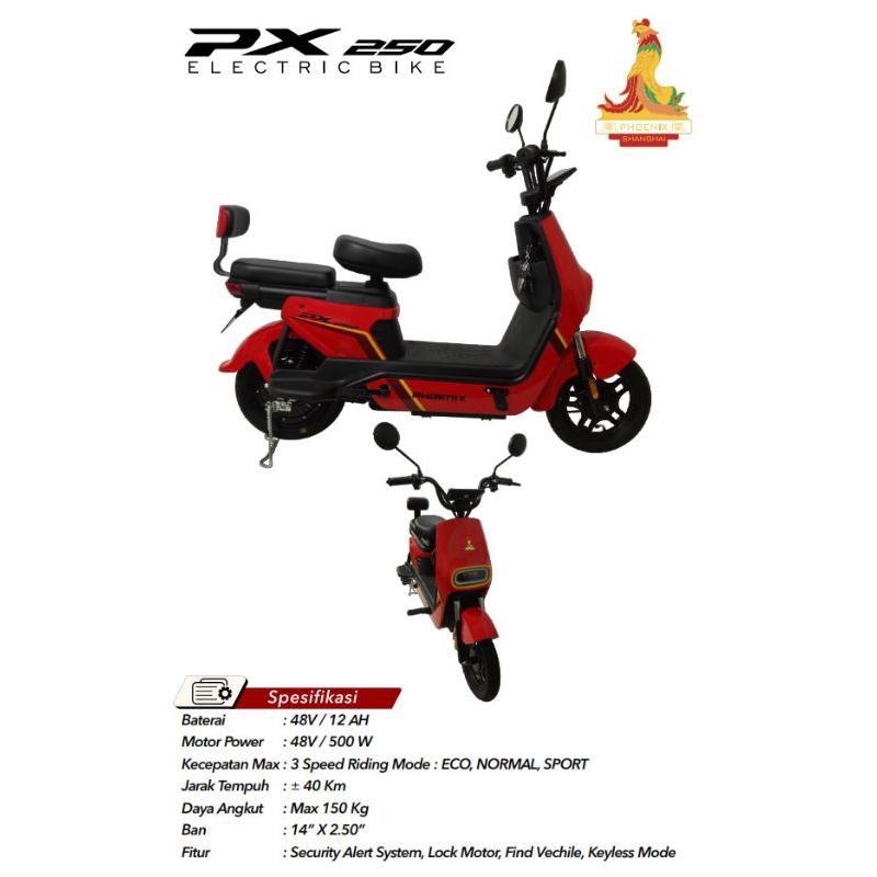 Sepeda Listrik Phoenix PX 250 E bike