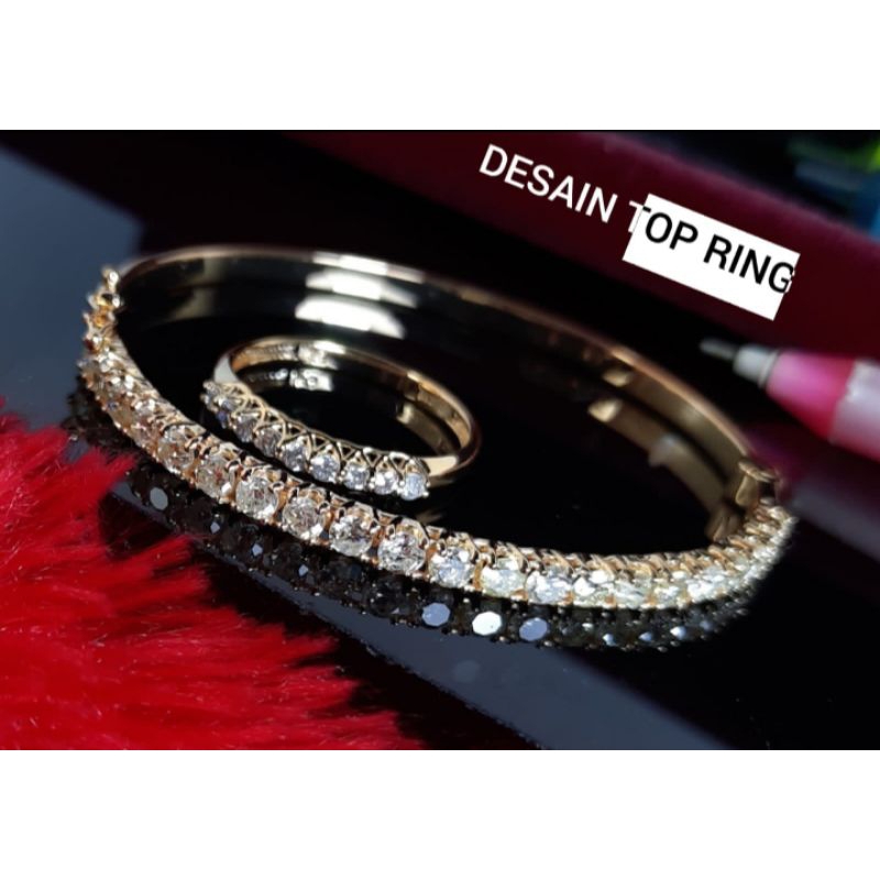 Set Gelang dan Cincin Berlian