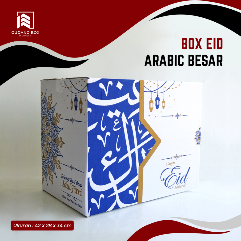 

Kardus Box Parcel "IDUL FITRI" - Uk. 42,5 x 28 x 35 cm Karduslebaran/Parcelbox/Kardus/Giftbox
