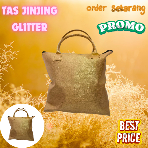 TAS WANITA / TAS TENTENG UKURAN BESAR DENGAN GLITTER