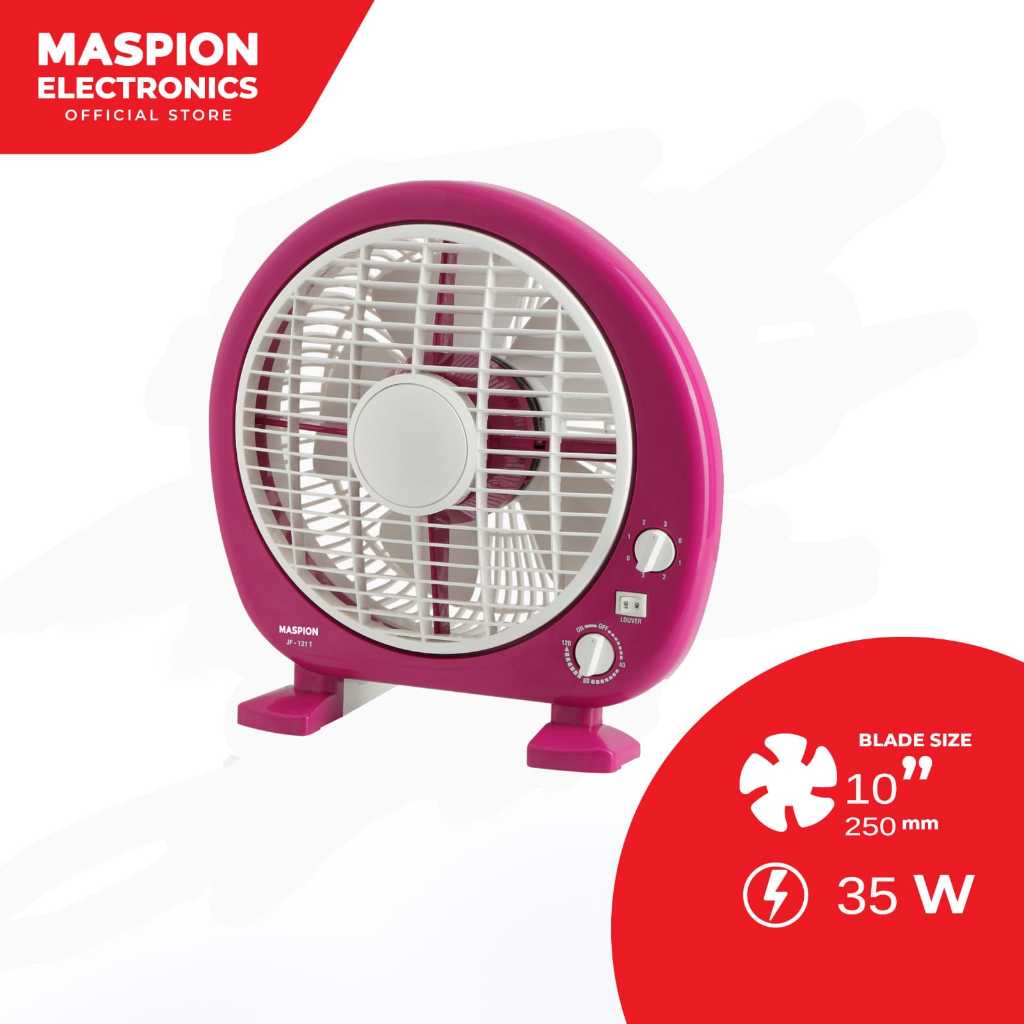 MASPION KIPAS ANGIN BOX FAN 10 INCI JF 121T/JF121T PINK