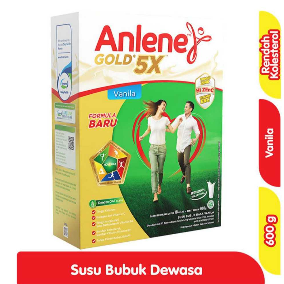 

Anlene Gold 5X Susu Dewasa Vanila Box 600g