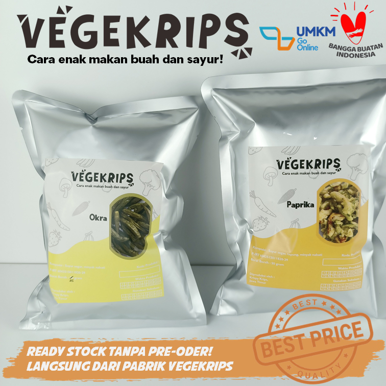 

Keripik Okra 25 Gr FREE Paprika 50 Gr VEGEKRIPS