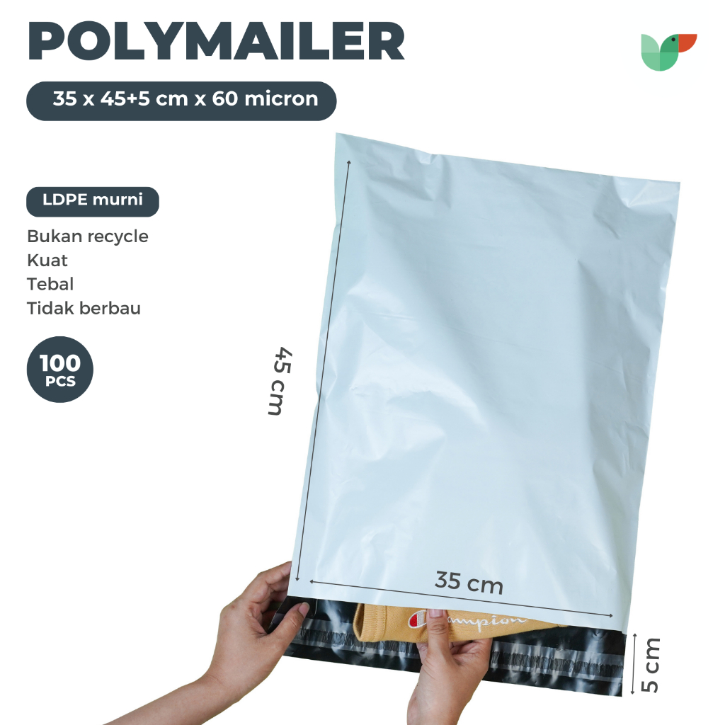 

Polymailer 35x50 cm tebal 60 micron - 100pcs
