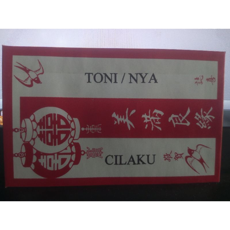 

Cetak Costum Nama Angpau Mandarin Merah Putih/Angpau Cina isi 50 lmb