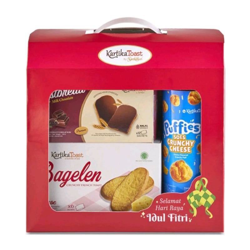 

READY STOCK Parcel Hampers Lebaran Kartika Toast 3s ( FREE KARTU UCAPAN)