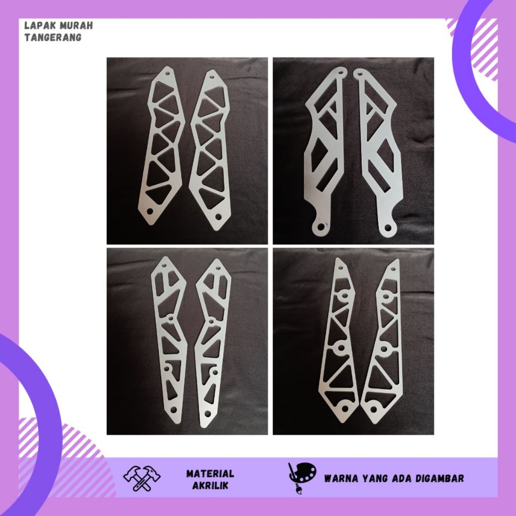 GARNISH WINDSHIELD VISOR SPORTY NEW XMAX CONNECTED XMAX 2023 BARU AKRILIK AKSESORIS KACA MOTOR