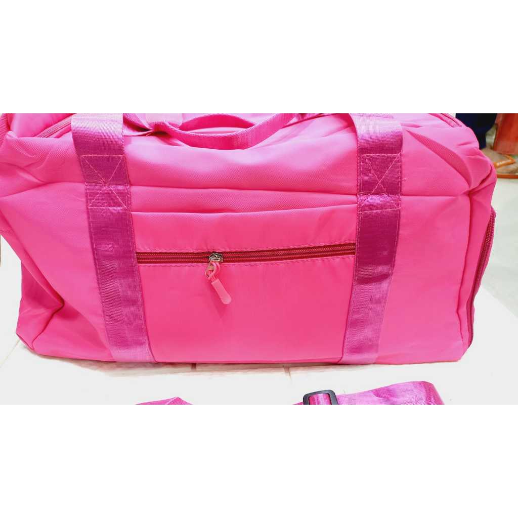 PL Tas Travel PINK Tas Gym Tas Olahraga Pink Fashion Import #1260