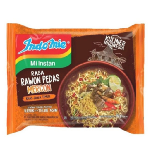 

Mie Indomie MI Instan Kuah Rasa Rawon Mercon 75gr