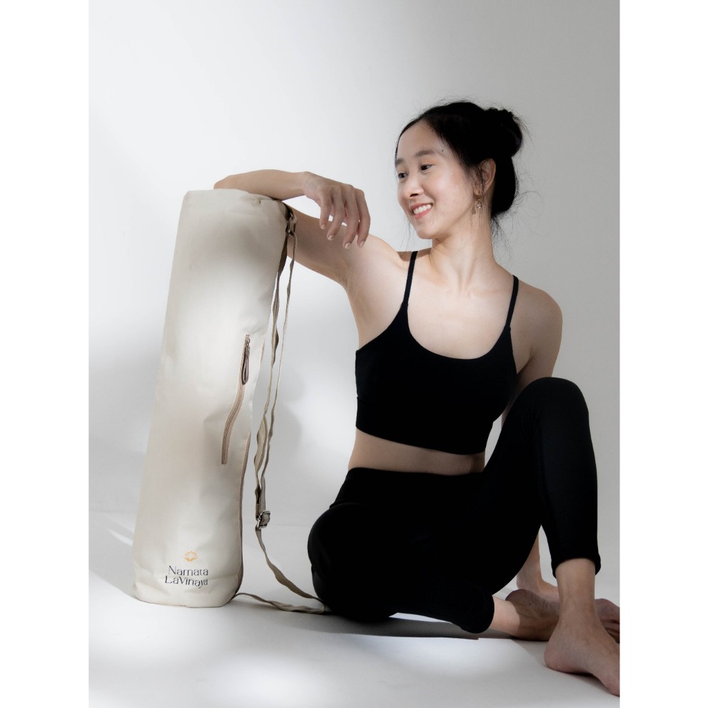 Khaki Yoga Bag | Tas Matras Yoga Besar | Yoga Mat Bag | Premium Yoga Bag