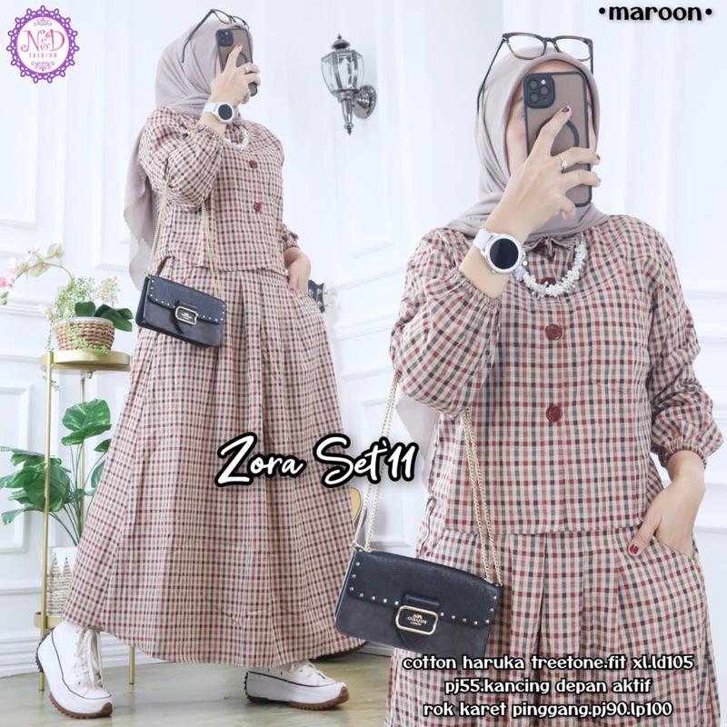 Zora Set - Zora Set’11 - Zora Set’12 - Zora Set’13 - ORI N&D - Bahan Cotton Haruka