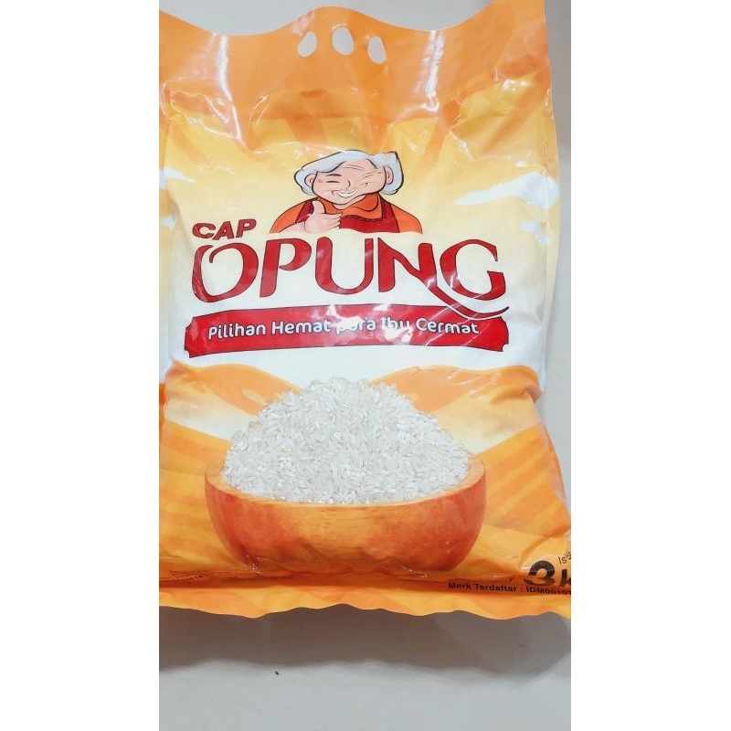 

Beras opung 3kg putih punel