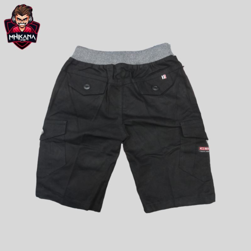 Celana Cargo Anak Tanggung / Celana Pendek Cargo anak tanggung  Serut / Celana Pendek Cargo anak 24-