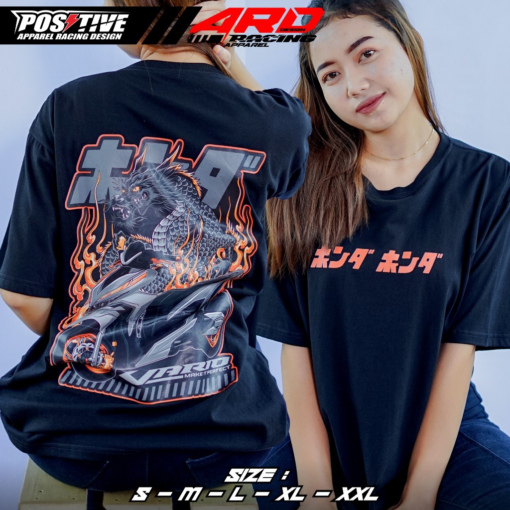 ARD Baju Kaos Vario 125 150 New - Baju Motor Honda Vario Gank
