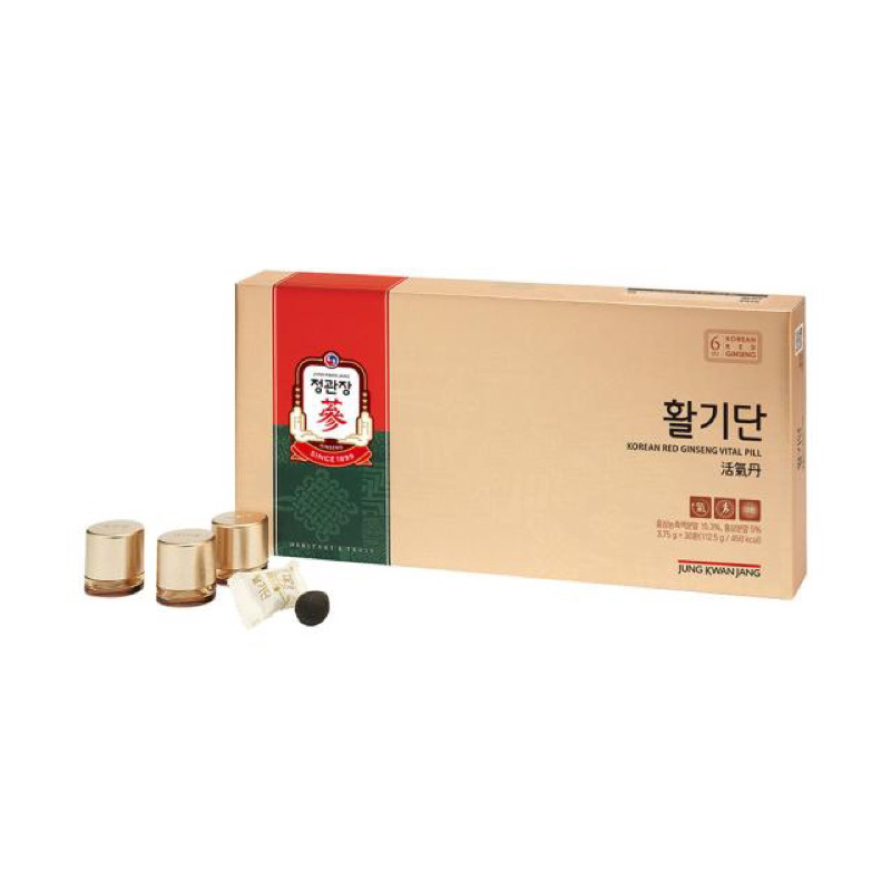 

Korean Red Ginseng Vital Pill 3.75gr x 30 pills - Jung Kwan Jang