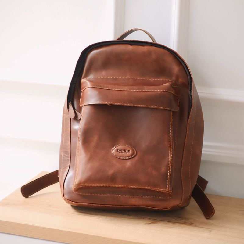 Dande Ganzo - TAS PRIA - TAS RANSEL PRIA - TAS KULIT PRIA - TAS RANSEL KULIT ASLI KUALITAS PREMIUM -