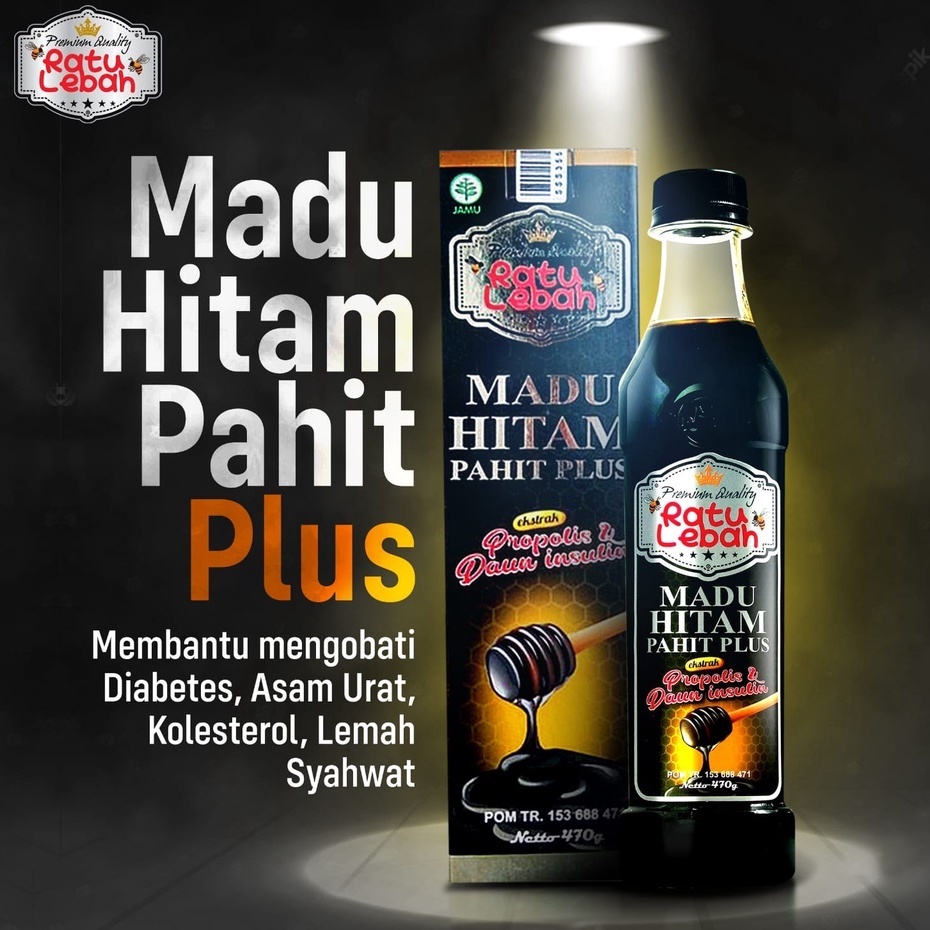 

Madu Hitam Pahit Plus Ratu Lebah 470 gr