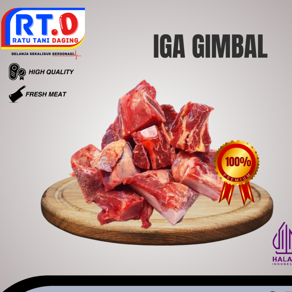 

iga sapi gimbal / iga sapi gondrong 500gram