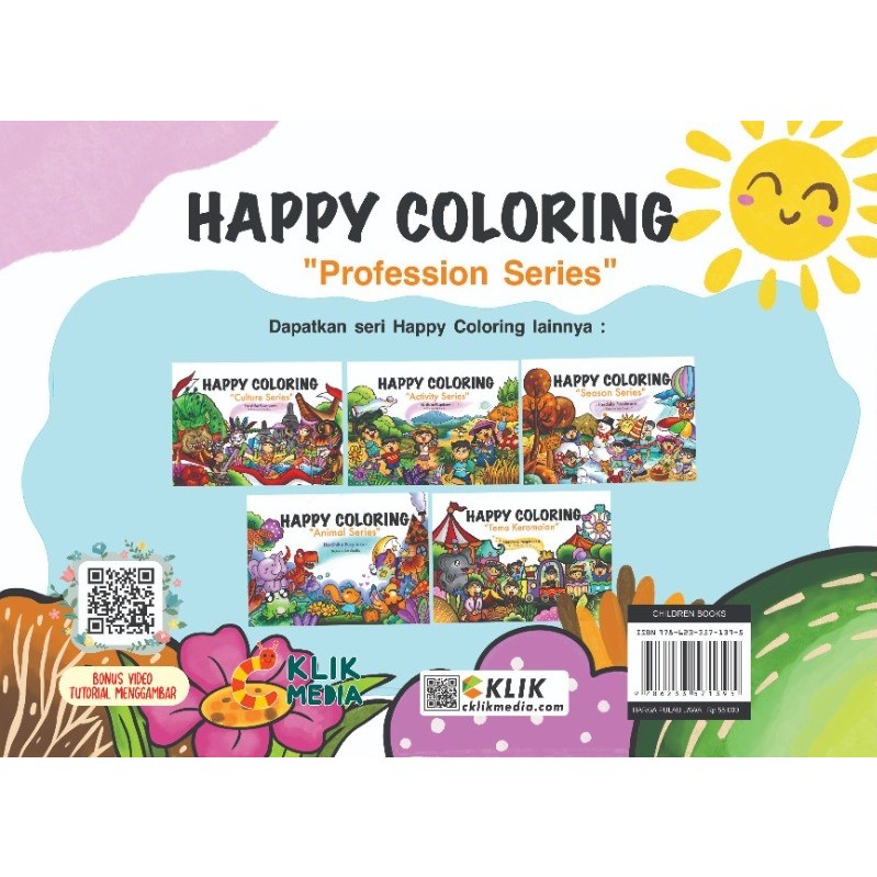 IK6 Buku Anak Mewarnai - Happy Coloring Profession Series